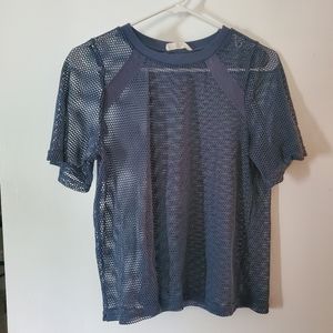 Blue Mesh Shirt, Size Large